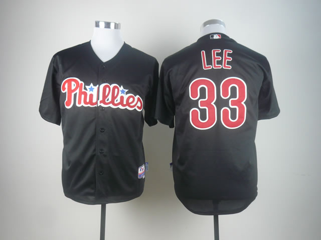 Men Philadelphia Phillies #33 Lee Black MLB Jerseys->philadelphia phillies->MLB Jersey